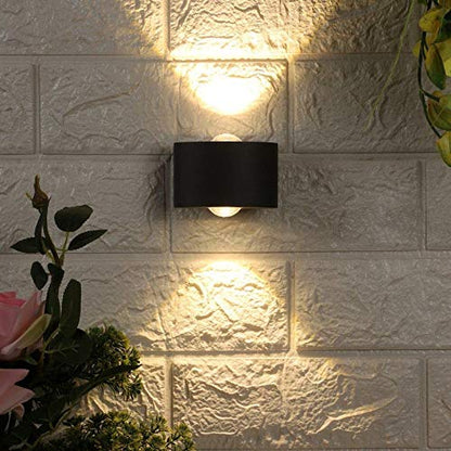 ELIANTE - GreyMetal Outdoor Wall Light - 42438-WW-GY-UP+DN - by Jainsons Lights - Inbuit LED | by Jainsons Lights
