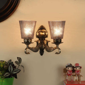 ELIANTE Alarmingly Aluminium Wall Light Antique Brass for Living Room, Bedroom, Dining Room, Kitchen | by Jainsons Lights