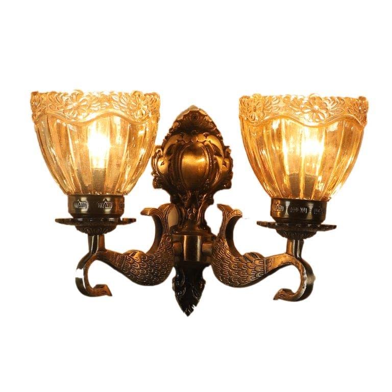Eliante Excedded Wall Light – Antique Brass, Aluminium (JS-1212-2W)