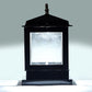 ELIANTE Black Acrylic Base Transparent Acrylic Shade Gate Light - Glass-House-Gl - Inbuilt LED | by Jainsons Lights