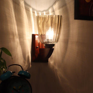 ELIANTE Wellit BrownWellit woodWellit Wall LightsWellit -M-2226-1W - Without Bulb | by Jainsons Lights