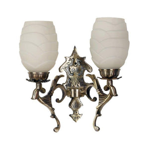 ELIANTE Refreshing Antique Brass Aluminium Wall Lights -M-3009-2W - Without Bulb | by Jainsons Lights