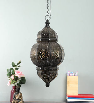 ELIANTE Black Metal Hanging Light by Jainsons Lights - Without Bulb - GADA-MED-HL-BK | by Jainsons Lights