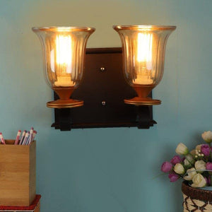 ELIANTE Steady Iron Wall Lights Brown for Living Room, Bedroom, Dining Room, Kitchen | by Jainsons Lights