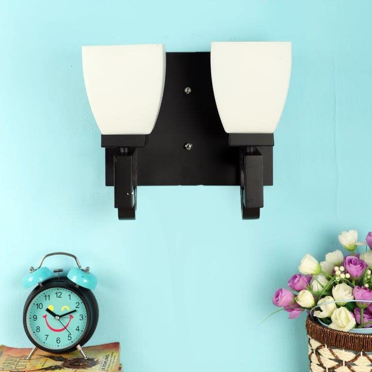 ELIANTE Clearer Black Wood Wall Lights by Jainsons Lights - S-207-2W - Without Bulb | by Jainsons Lights