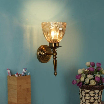 ELIANTE Lovely Antique Gold Iron Wall Lights by Jainsons Lights - Pf-106-1W-Gold - Without Bulb | by Jainsons Lights