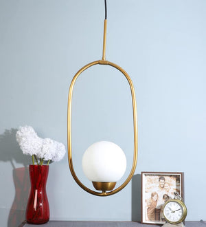 ELIANTE Gold Metal Hanging Light by Jainsons Lights - Without Bulb - 1518-1P-GD-HL | by Jainsons Lights
