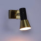 ELIANTE Trelix 7 Watt LED Black and Gold Iron Spot Light | Inbuilt LED | Wall Down Lighting for Kitchens Island Museums Offices Ceiling Lamp