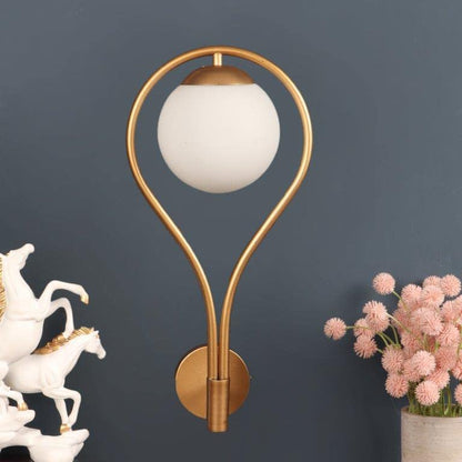 ELIANTE Dorada Iron Wall Light Gold for Living Room, Bedroom, Dining Room, Kitchen | by Jainsons Lights