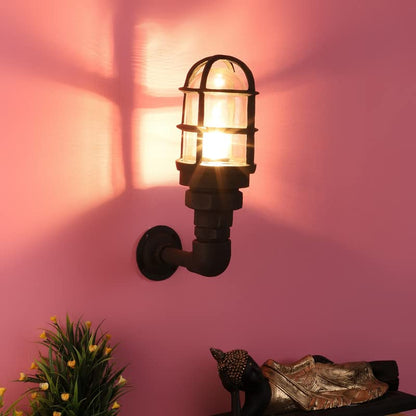 ELIANTE Metal Outdoor Wall Light Black for Living Room, Bedroom, Dining Room, Kitchen | by Jainsons Lights