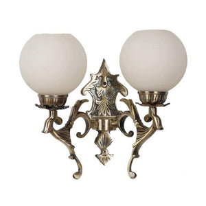 ELIANTE Bright Antique Brass Aluminium Wall Lights -M-3004-2W - Without Bulb | by Jainsons Lights