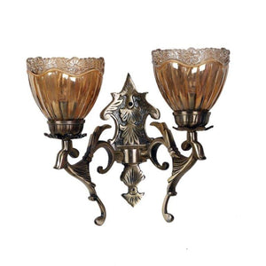 ELIANTE Cumulous Antique Brass Aluminium Wall Lights -M-3003-2W - Without Bulb | by Jainsons Lights