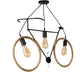 ELIANTE Raven Black Metal Hanging Light by Jainsons Lights - CYCLE-RASSI-3LP-JSL | by Jainsons Lights
