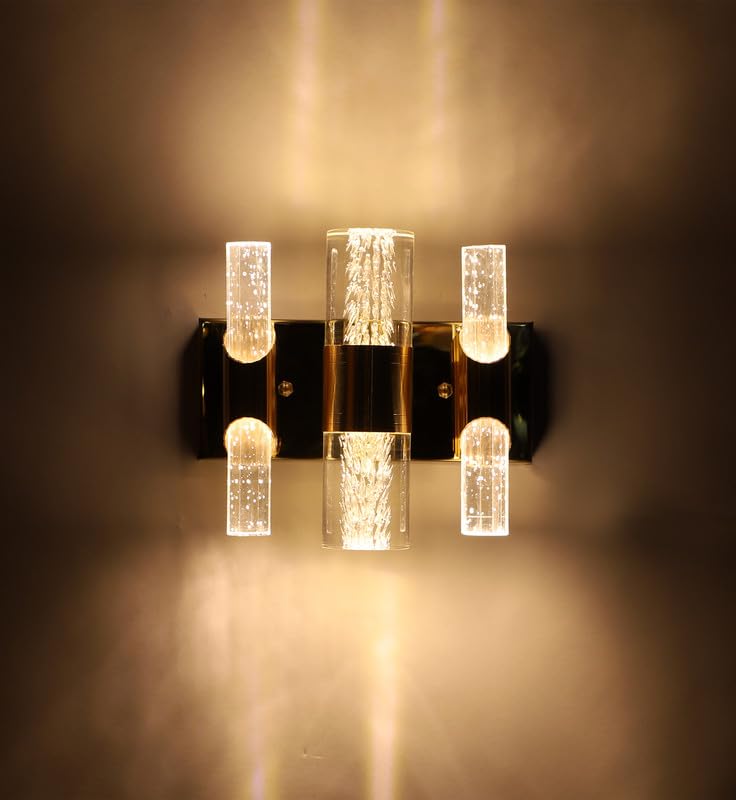 ELIANTE Glass Wall Light Transparent Wall Lamp for Living Room, Bedroom, Dining Room, Kitchen - Inbult Led | by Jainsons Lights