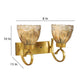 ELIANTE Antique Gold Iron Wall Lights -RSA-113-2W - Without Bulb | by Jainsons Lights