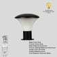 ELIANTE Gris Grey Aluminum Die Cast Gate Light by Jainsons Lights - LMV-GATE-Light-BK | by Jainsons Lights