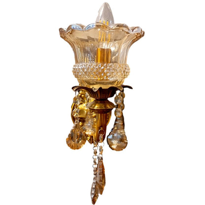 ELIANTE by Jainson Lights | Metal Gold Base Hanging Light | Rose Gold Glass Shade | E14 Holder | Without Bulb | CC-9803