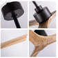 JS-FO - E-1023 High Speed Wooden Designer Fans Black Finish Wooden Blades Size 1320mm