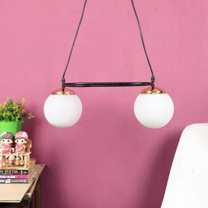 ELIANTE Traditional Black Wood Hanging Lights by Jainsons Lights - Js-643-2Lp - Without Bulb | by Jainsons Lights