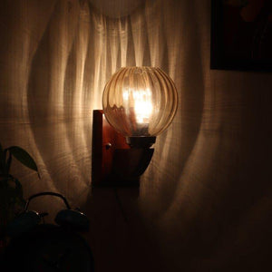 ELIANTE Shimmery BrownShimmery woodShimmery Wall LightsShimmery -M-2222-1W - Without Bulb | by Jainsons Lights