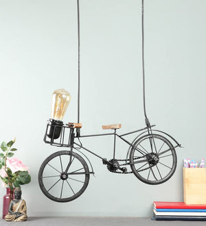 ELIANTE Wooden Wood Hanging Light by Jainsons Lights - Without Bulb - Cycle-HL-TYRE | by Jainsons Lights