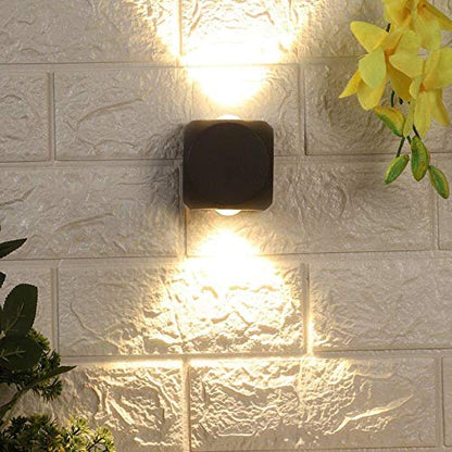 ELIANTE - GreyMetal Outdoor Wall Light - 42445-WW-GY-UP+DN - by Jainsons Lights - Inbuit LED | by Jainsons Lights