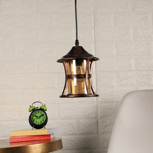 ELIANTE Marrón Metal Hanging Light Brown for Living Room, Bedroom, Dining Room, Kitchen | by Jainsons Lights