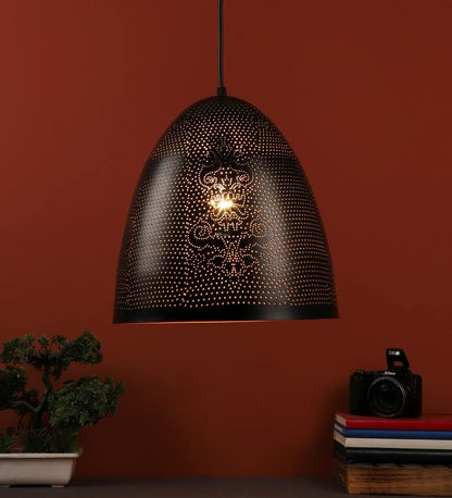 ELIANTE Black Metal Hanging Light by Jainsons Lights - Without Bulb - M-61-1P-BK+GD | by Jainsons Lights