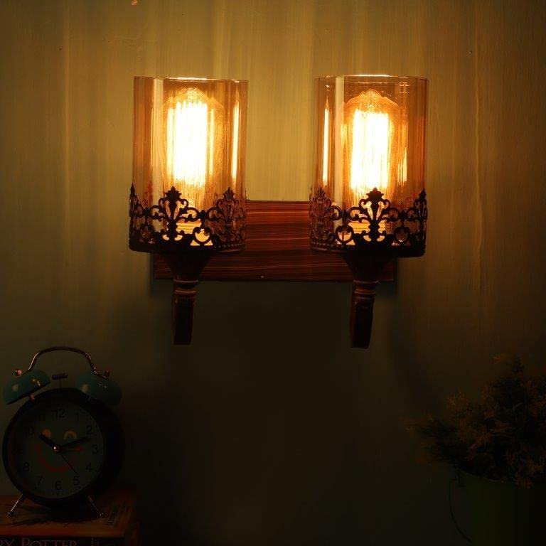 ELIANTE Lavish Brown Iron Wall Lights by Jainsons Lights - S-203-2W - Without Bulb | by Jainsons Lights