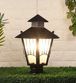 ELIANTE - Black Metal Outdoor Gate Light - CHANDNI-MED - by Jainsons Lights - Without Bulb | by Jainsons Lights