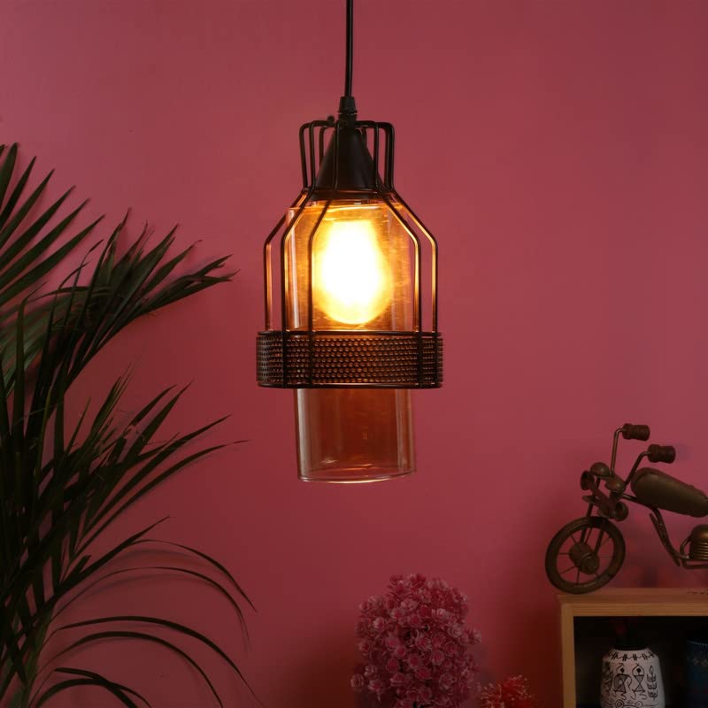 ELIANTE Metal Hanging Light Black for Living Room, Bedroom, Dining Room, Kitchen | 092-1L-JSL