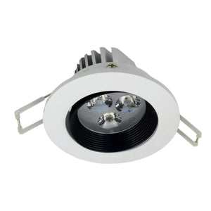 Autonix 3w Aluminium White Led Spotlight | Round Recessed Tilable | 2 Years Warranty | Dia-90mm | Cut Out -70mm