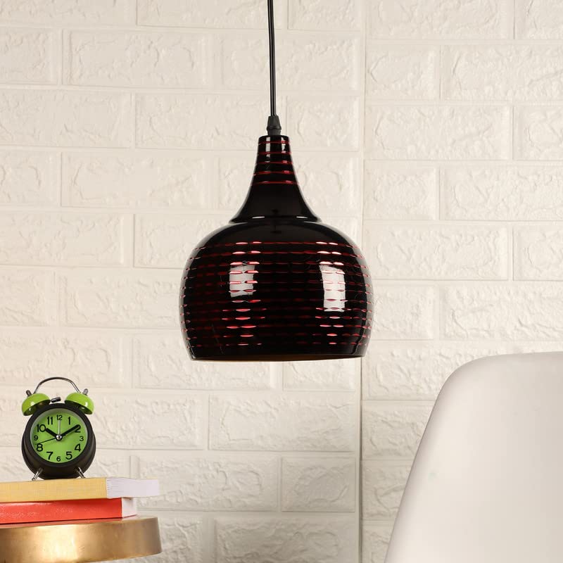 ELIANTE Raven Metal Hanging Light Black for Living Room, Bedroom, Dining Room, Kitchen | HL-555-1LP-JSL