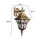 ELIANTE Aluminium Gate Light Antique Gold for Living Room, Bedroom, Dining Room, Kitchen | 444-1W-M-JSL