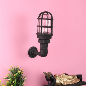 ELIANTE Metal Outdoor Wall Light Black for Living Room, Bedroom, Dining Room, Kitchen | by Jainsons Lights