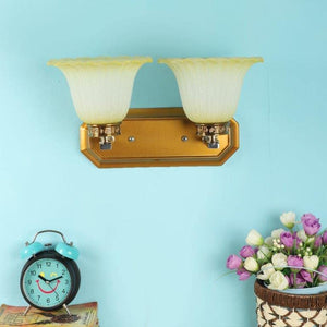 ELIANTE Glorious Gold Wood Wall Lights by Jainsons Lights - S-234-2W - Without Bulb | by Jainsons Lights