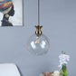 ELIANTE Iron Hanging Light Antique Gold Base Transparent Glass Shade Hanging Light for Living Room, Bedroom, Dining Room, Kitchen | by Jainsons Lights