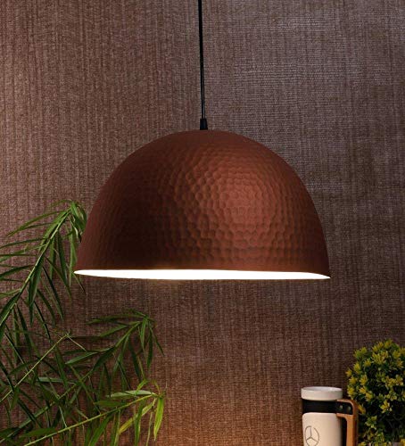 ELIANTE Modern Metal Hanging Light Copper for Living Room, Bedroom, Dining Room, Kitchen | GANJA-12-THAPAI - JSL