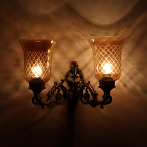 ELIANTE Antique Brass Metal Wall Light by Jainsons Lights - Without Bulb - no-145-2w-golden | by Jainsons Lights