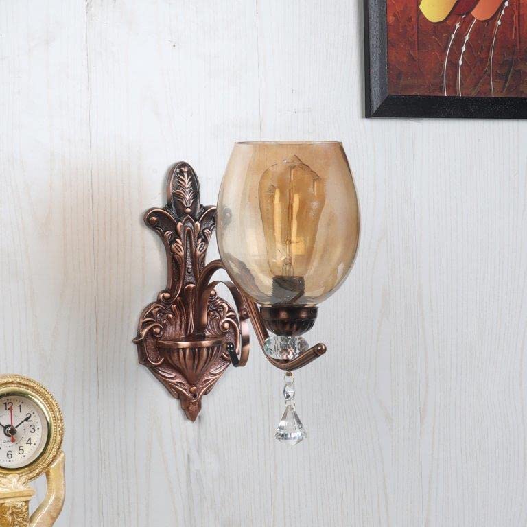 ELIANTE Rose Iron Wall Lights Gold for Living Room, Bedroom, Dining Room, Kitchen | by Jainsons Lights