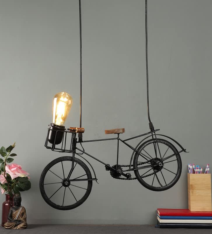 ELIANTE Wooden Wood Hanging Light by Jainsons Lights - Without Bulb - Cycle-HL-TYRE | by Jainsons Lights