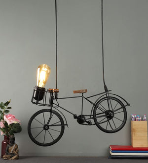 ELIANTE Wooden Wood Hanging Light by Jainsons Lights - Without Bulb - Cycle-HL-TYRE | by Jainsons Lights