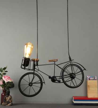 ELIANTE Wooden Wood Hanging Light by Jainsons Lights - Without Bulb - Cycle-HL-TYRE | by Jainsons Lights