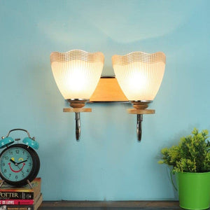 ELIANTE Comfortable Aluminium Wall Lights Silver for Living Room, Bedroom, Dining Room, Kitchen | by Jainsons Lights