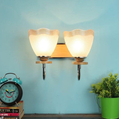 ELIANTE Comfortable Aluminium Wall Lights Silver for Living Room, Bedroom, Dining Room, Kitchen | by Jainsons Lights