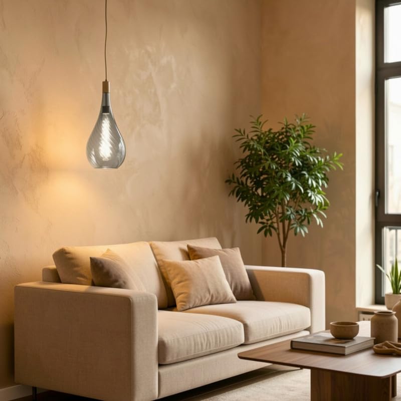 Eliante Mistova Pendant Light – Smoked Glass, Metal (A-002-1-SMOK)