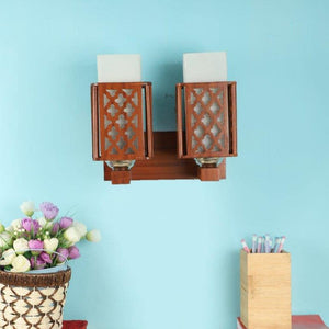 ELIANTE Temparet Iron Wall Lights Brown for Living Room, Bedroom, Dining Room, Kitchen | by Jainsons Lights