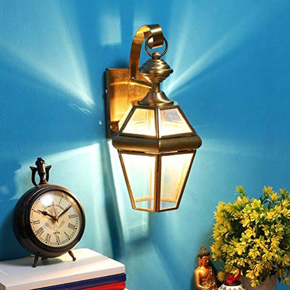 ELIANTE - Gold Metal Wall Light - JSMD-laltern no 1-1w(No-155-1w) - by Jainsons Lights - Without Bulb | by Jainsons Lights