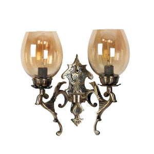 ELIANTE Brilliant Antique Brass Aluminium Wall Lights -M-3012-2W - Without Bulb | by Jainsons Lights