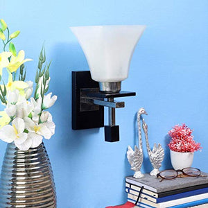 ELIANTE Wood Wall Light Black Mid Century Modern Wall Mounted Lamp Black Wall Sconce Vanity Light for Bedroom Bedside House Reading Living Room Home Hallway | by Jainsons Lights